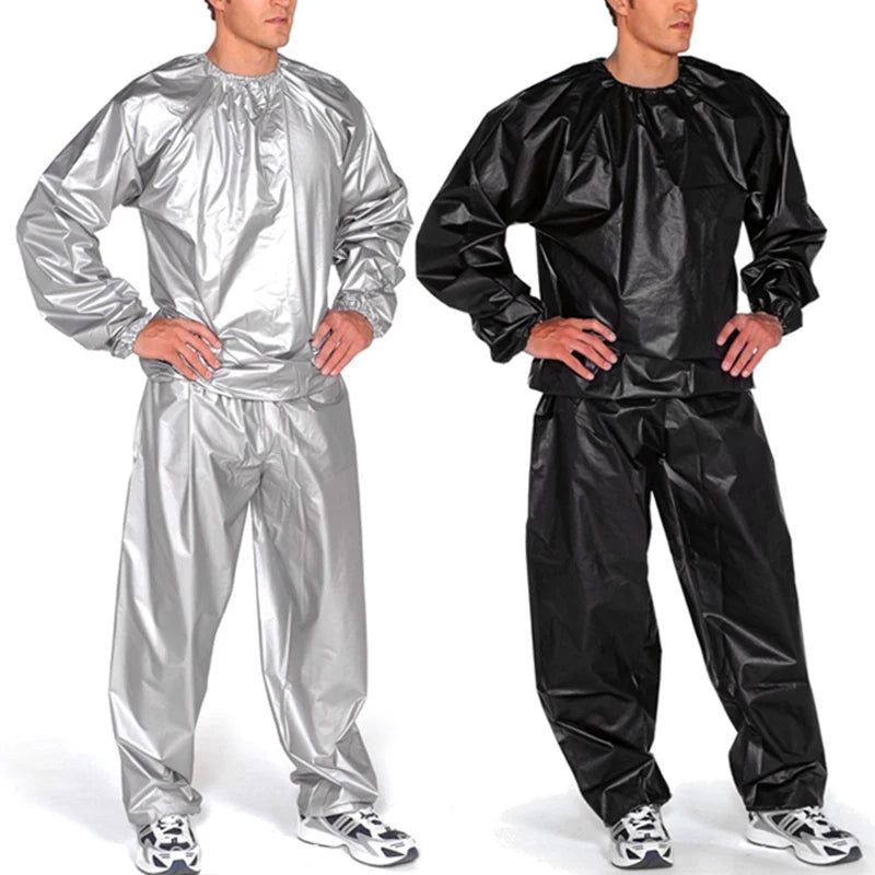 New Heavy Duty Sauna Sweat Suit Exercise Gym Suit Fitness Weight Loss Anti-Rip for Sauna Fitness Gym Weight Loss Heavy Duty