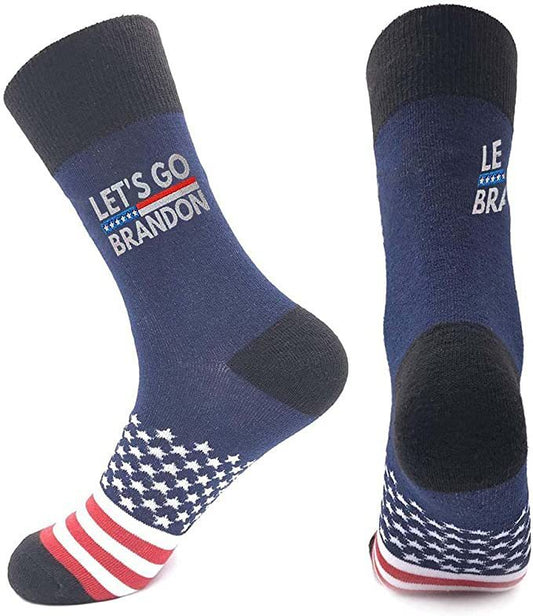 Fashion Print LET GO BRANDON Socks Cotton Socks