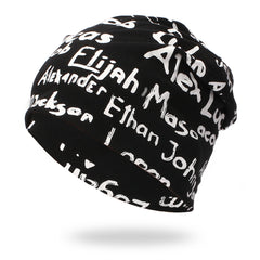 Letter Hat Ladies Pullover Needle Pure Cotton