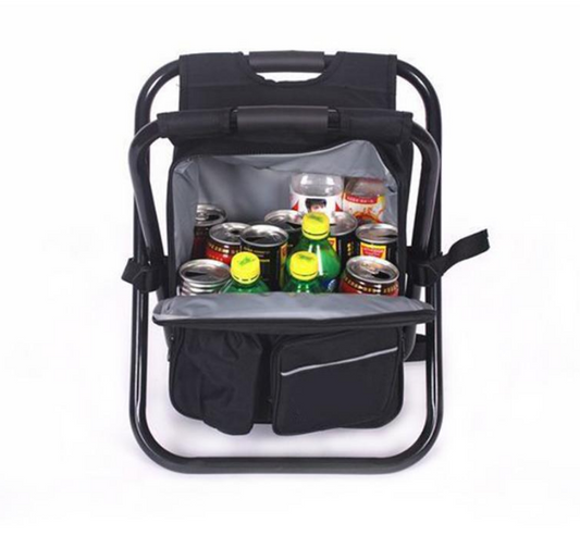 Multifunction Outdoor Folding Chair Ice Cooler Picnic Bag Camping Fishing Stool Backpacking Hunting Rest Chair