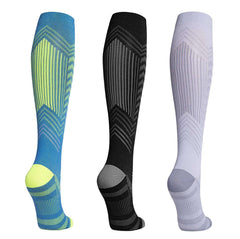 Sports Long Compression Socks With Reflective Strips