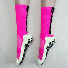 Thickened non-slip mid-length football socks