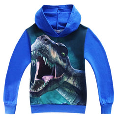 Clothing Medium And Large Children's Sweater Hoodie Dinosaur Boys' Top