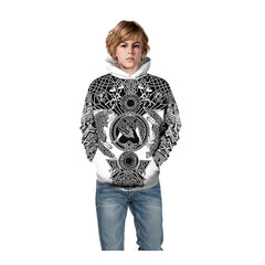 Digital Printed Fashionable Loose Hooded Sweater