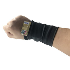 Gym Cycling Running Phone Arm Bag Wristband Badminton Tennis Sweatband Wrist Support Pocket Wrist Wallet Pouch Arm Band Bag for fitness
