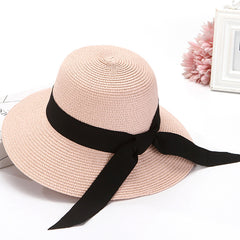 Foldable Dome Sun Protection Ladies Summer Straw Hat