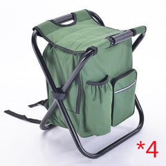 Multifunction Outdoor Folding Chair Ice Cooler Picnic Bag Camping Fishing Stool Backpacking Hunting Rest Chair