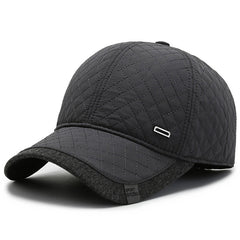 Men's Fashionable And Simple Padded And Thickened Warm Cotton Hat