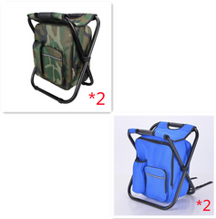 Multifunction Outdoor Folding Chair Ice Cooler Picnic Bag Camping Fishing Stool Backpacking Hunting Rest Chair