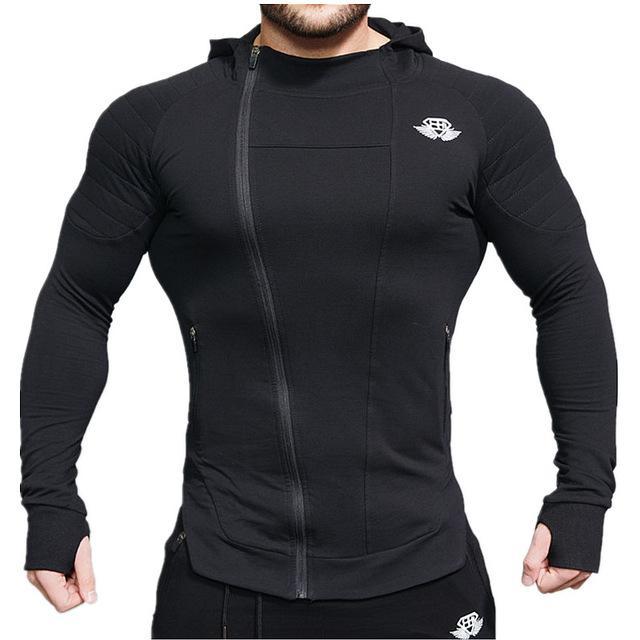 New Gyms Slim Fit Men Hoodies