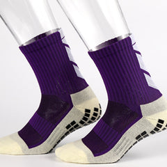 Thickened non-slip mid-length football socks