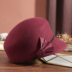 Autumn Winter Vintage Top Hat Female Fashion Small Equestrian