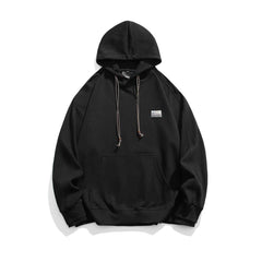 Men Fashion Loose Drawstring Hoodies