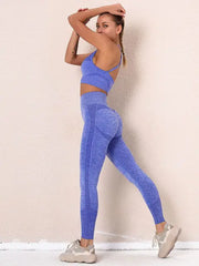 Seamless Women Gym Sets Female Sport Leggings Gym Suits Wear Running Clothes Fitness Sport Workout Suit Long Sleeve Shirts Bra