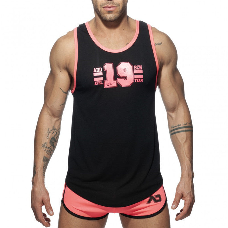 Printed Sports Vest, Breathable And Quick-Drying Fitness Suit