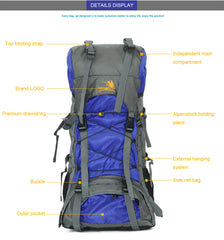 Extra Large Outdoor 60L Travel Backpack bag