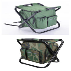 Multifunction Outdoor Folding Chair Ice Cooler Picnic Bag Camping Fishing Stool Backpacking Hunting Rest Chair