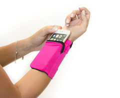 Gym Cycling Running Phone Arm Bag Wristband Badminton Tennis Sweatband Wrist Support Pocket Wrist Wallet Pouch Arm Band Bag for fitness