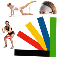 5 Level Resistance Rubber Bands Yoga and Fitness Training Elastic Bands