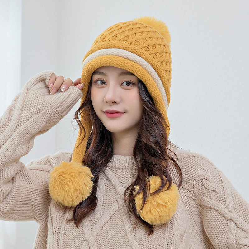 Women's Fashion Ear Protection Korean Woolen Hat