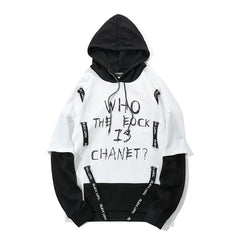 Autumn Men Graffiti Oversize Hoodies Hip-hop Round Neck Cotton Hoodie