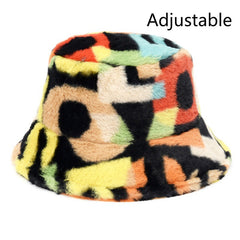 Cow Pattern Female Print Korean Fashion Plush Hat