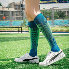 Sports Long Compression Socks With Reflective Strips