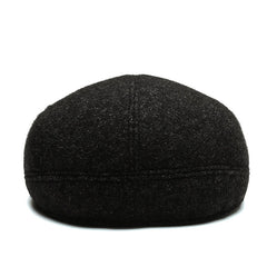 Outdoor Cycling Warm Short Brim Beret Middle-aged And Elderly Men Ear Protection Advance Hats