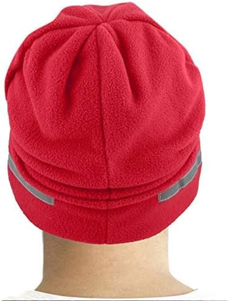 Fleece Winter Functional Beanie Hat Cold Weather-Reflective Safety for Everyone Performance Stretch