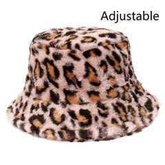 Cow Pattern Female Print Korean Fashion Plush Hat