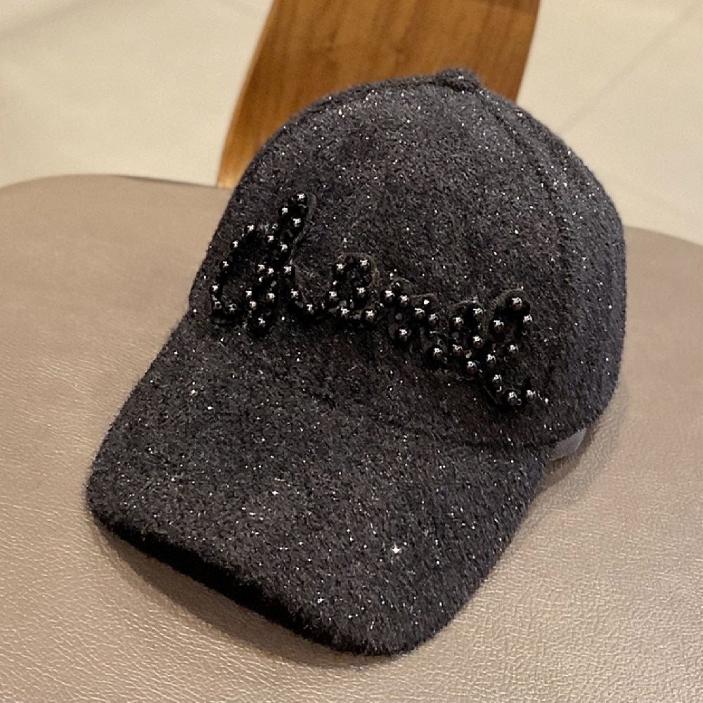 Autumn And Winter Warm Pearl Versatile Baseball Hat