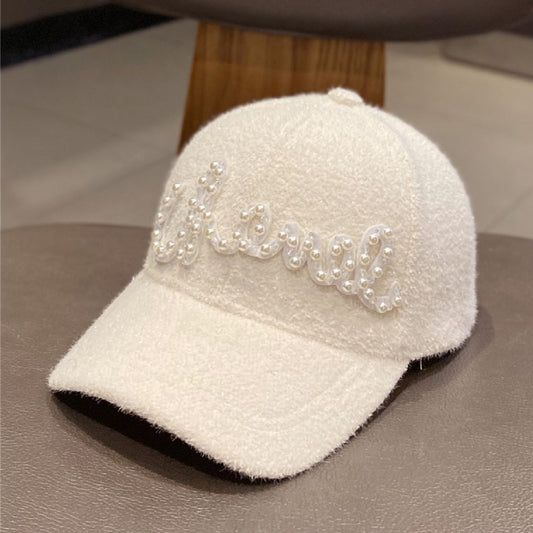 Autumn And Winter Warm Pearl Versatile Baseball Hat