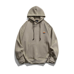 Men Fashion Loose Drawstring Hoodies