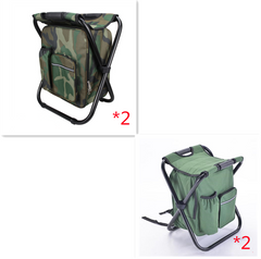 Multifunction Outdoor Folding Chair Ice Cooler Picnic Bag Camping Fishing Stool Backpacking Hunting Rest Chair