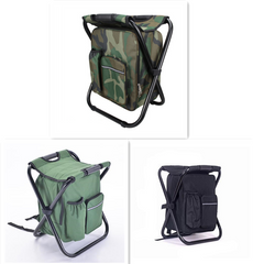 Multifunction Outdoor Folding Chair Ice Cooler Picnic Bag Camping Fishing Stool Backpacking Hunting Rest Chair