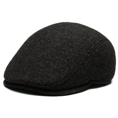 Outdoor Cycling Warm Short Brim Beret Middle-aged And Elderly Men Ear Protection Advance Hats