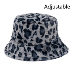 Cow Pattern Female Print Korean Fashion Plush Hat