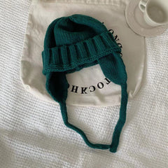 Keep Warm Pure Color Ear Protection Knitting Woolen Cap