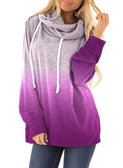 Two-colored fashion women hoodies