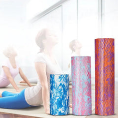 Iridescent Cloud Yoga Foam Roller, 30/45cm, High-Density for Pilates, Gym, and Body Massage