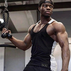 Summer New Hot Bodybuilding Fitness Singlets Muscle Vest For Men Tee basketball jersey Solid Gym Men Stringer Tank Tops