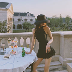 ◆ Dudu ◆ Korean Swimsuit Female Winter 2024 New Arrival One-Piece Hot Spring Chest Gathered Cover Belly Thin Fairy Best Selling