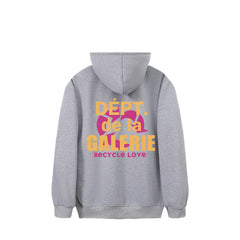 Letter Print Hip Hop Men's And Women's Hoodie