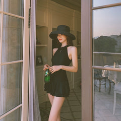◆ Dudu ◆ Korean Swimsuit Female Winter 2024 New Arrival One-Piece Hot Spring Chest Gathered Cover Belly Thin Fairy Best Selling
