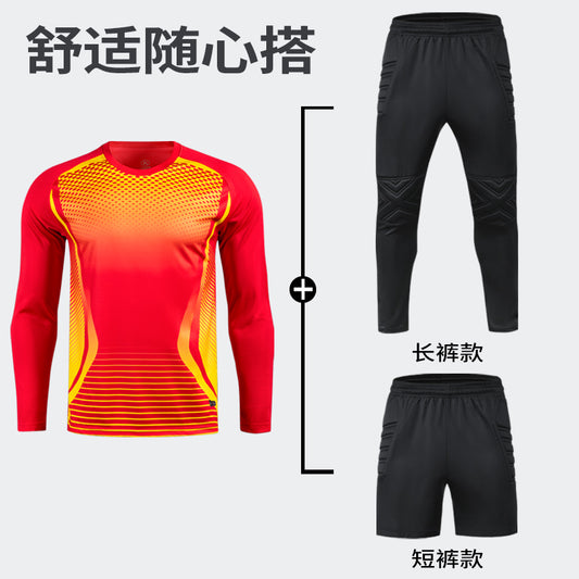 Long Sleeve Children's Football Training Competition Goalkeeper Suit