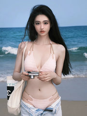 Sweetheart Sexy Bikini New Style Separates Swimsuit Women's Pure Desire Ceiling Panel Internet Celebrity Style Small Chest Summer Vacation Beach