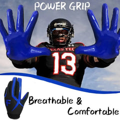 Pro2.0 Youth Kids American Football Gloves Receiver Outdoor Sport Soccer Camping Rugby Glove for Boys Girls Age 5-14 Drop Ship