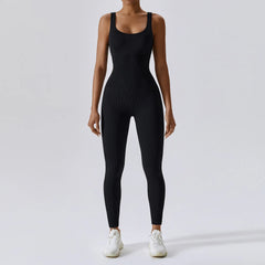 Spring Seamless One-Piece Yoga Suit Dance Belly Tightening Fitness Workout Set Stretch Bodysuit Gym Clothes Push Up Sportswear