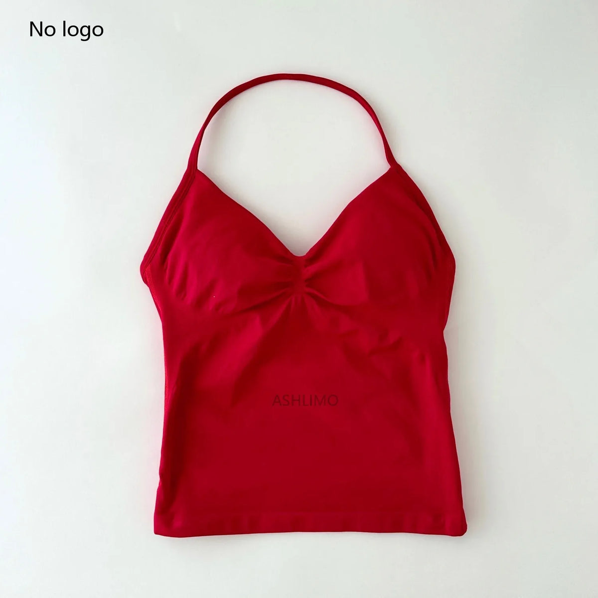 ASHLOMI Impact Longline Strappy Gym Top Backless Gym Clothes Women Scrunch Built-in Bra With Removable Cups Yoga Tank Tops