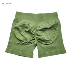 Impact Shorts Low Ribbed Band Gym Shorts Women Workout Clothes Scrunch Bum Seamless Shorts Yoga Biker Sports Shorts